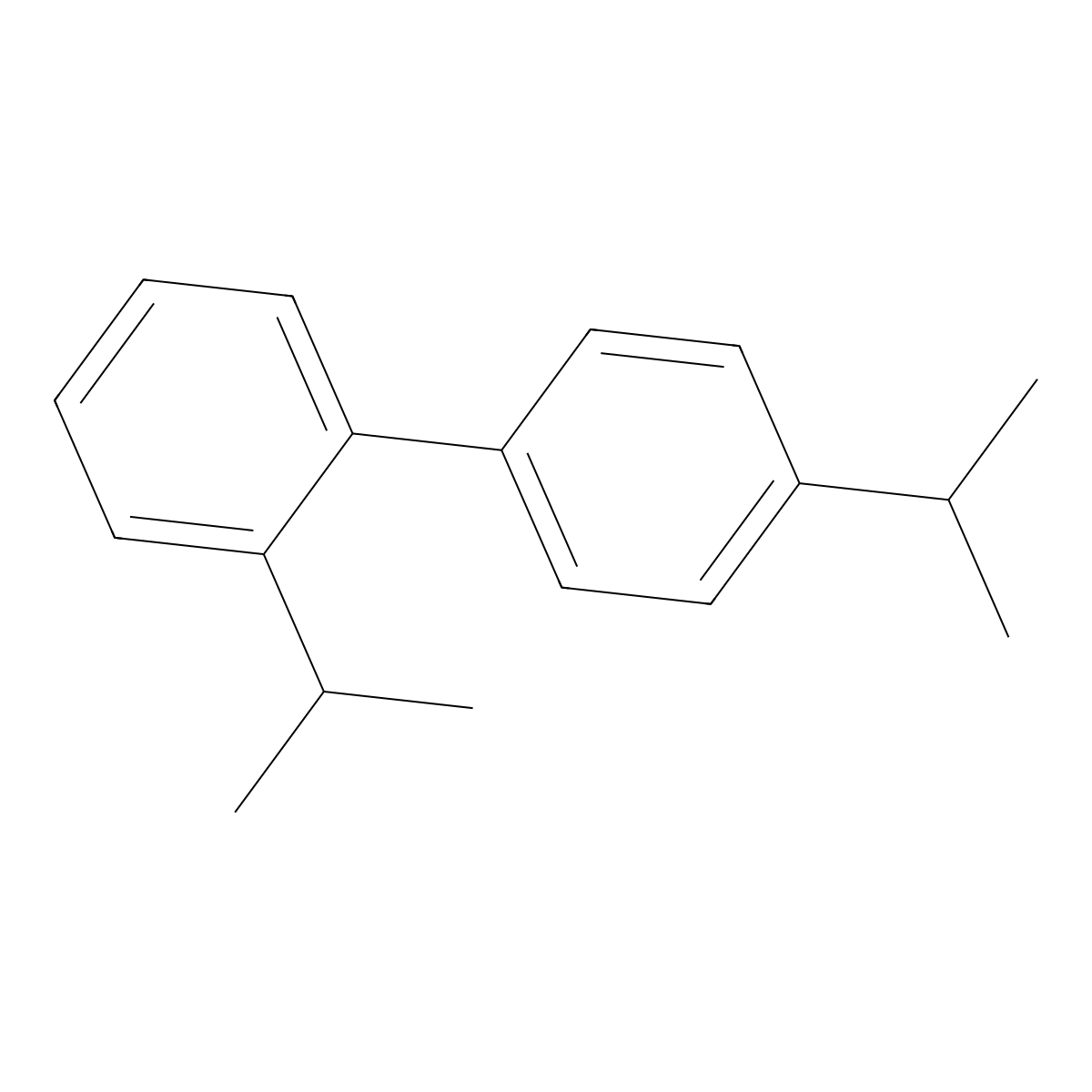 2,4'-Diisopropylbiphenyl molecular structure, CAS 61434-45-5