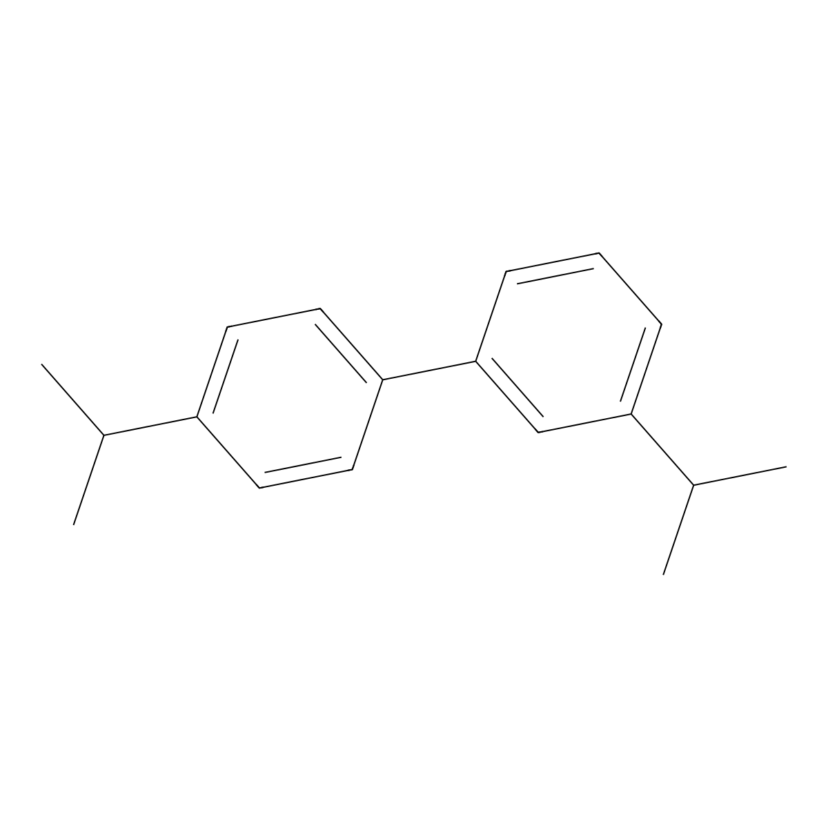 3,4'-Diisopropylbiphenyl molecular structure, CAS 61434-46-6