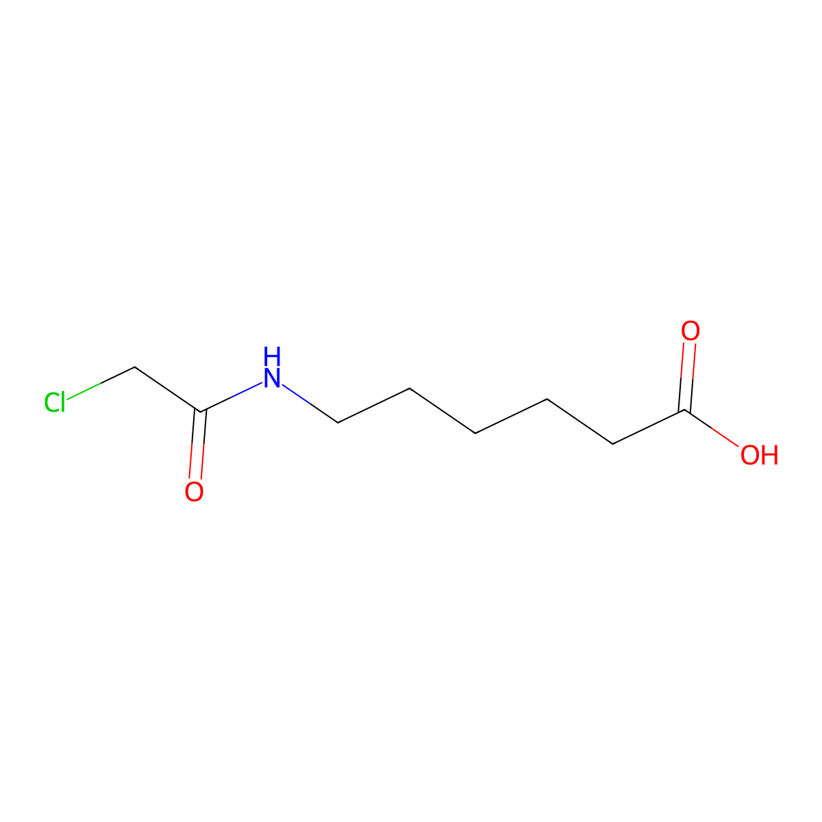 6-(2-Chloroacetamido)hexanoic acid molecular structure, CAS 61435-75-4