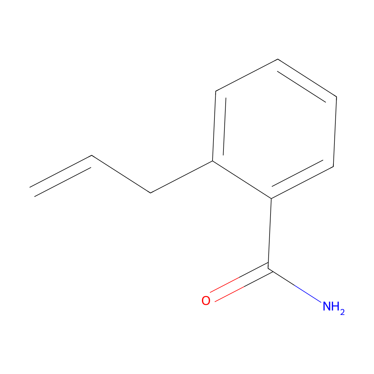 2-(Prop-2-en-1-yl)benzamide molecular structure, CAS 61436-87-1