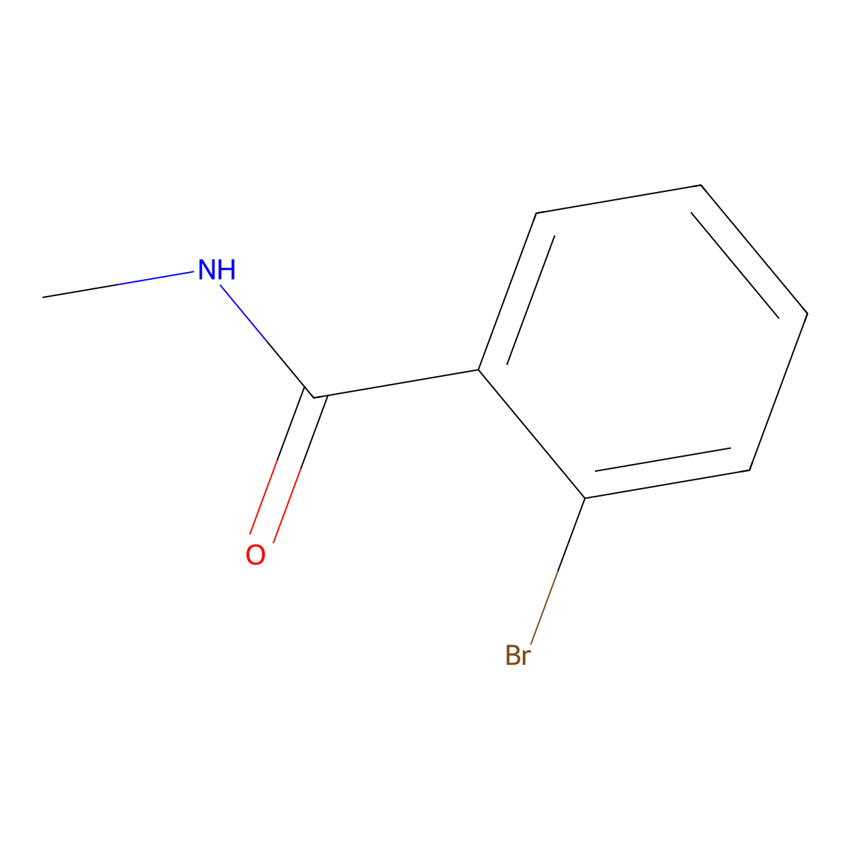 2-Bromo-N-methylbenzamide molecular structure, CAS 61436-88-2