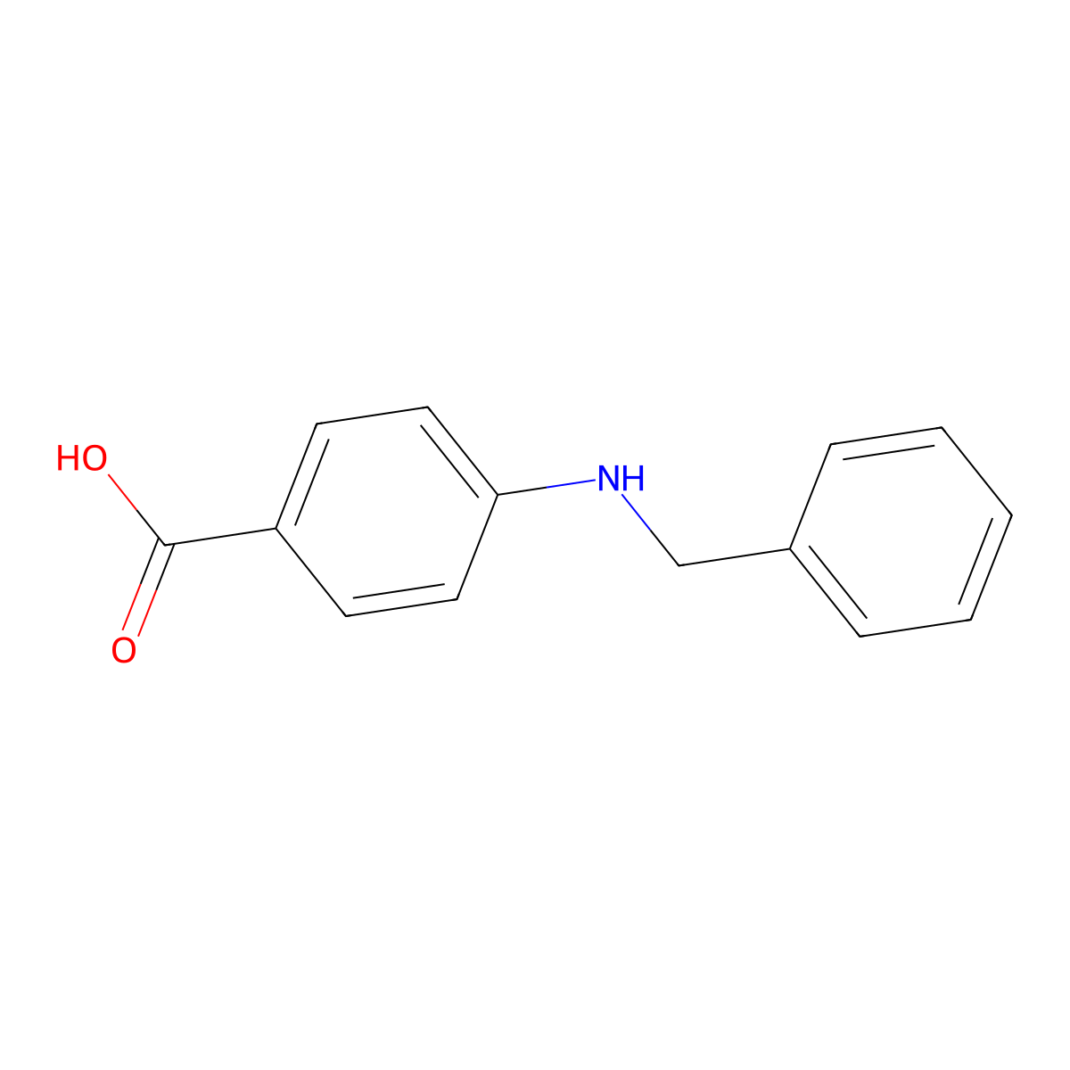 4-(Benzylamino)benzoic acid molecular structure, CAS 61439-54-1