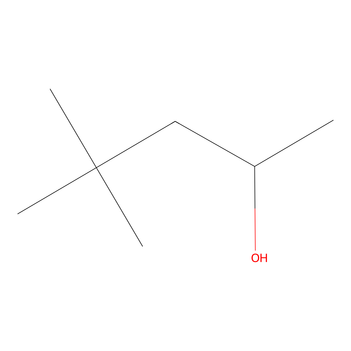 4,4-Dimethylpentan-2-ol molecular structure, CAS 6144-93-0
