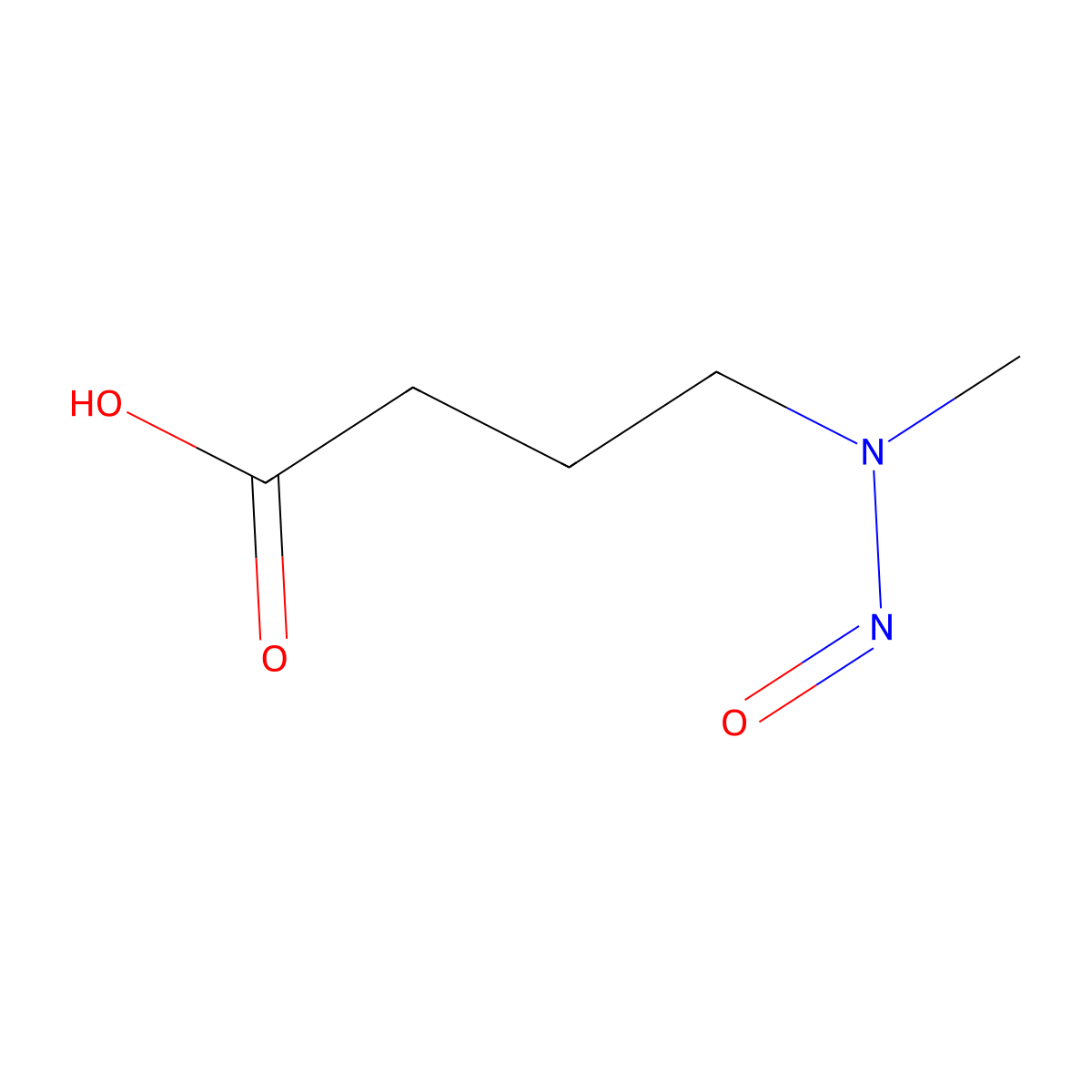 4-(Methylnitrosoamino)butanoic acid molecular structure, CAS 61445-55-4