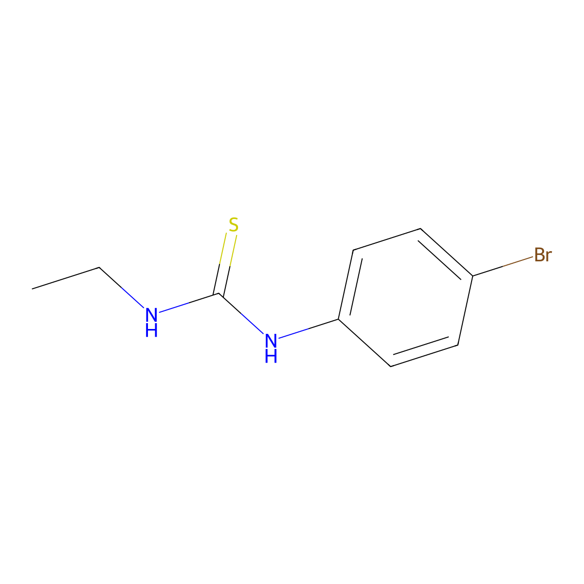 1-(4-Bromophenyl)-3-ethylthiourea molecular structure, CAS 61449-57-8