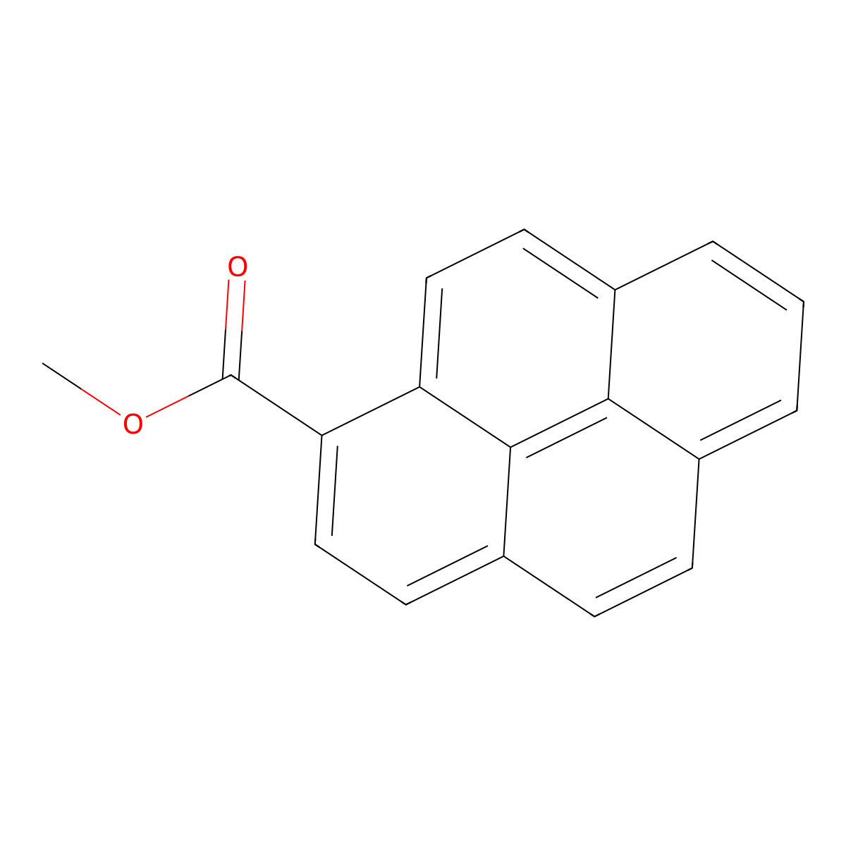 1-Pyrenecarboxylic acid,methylester molecular structure, CAS 6145-35-3
