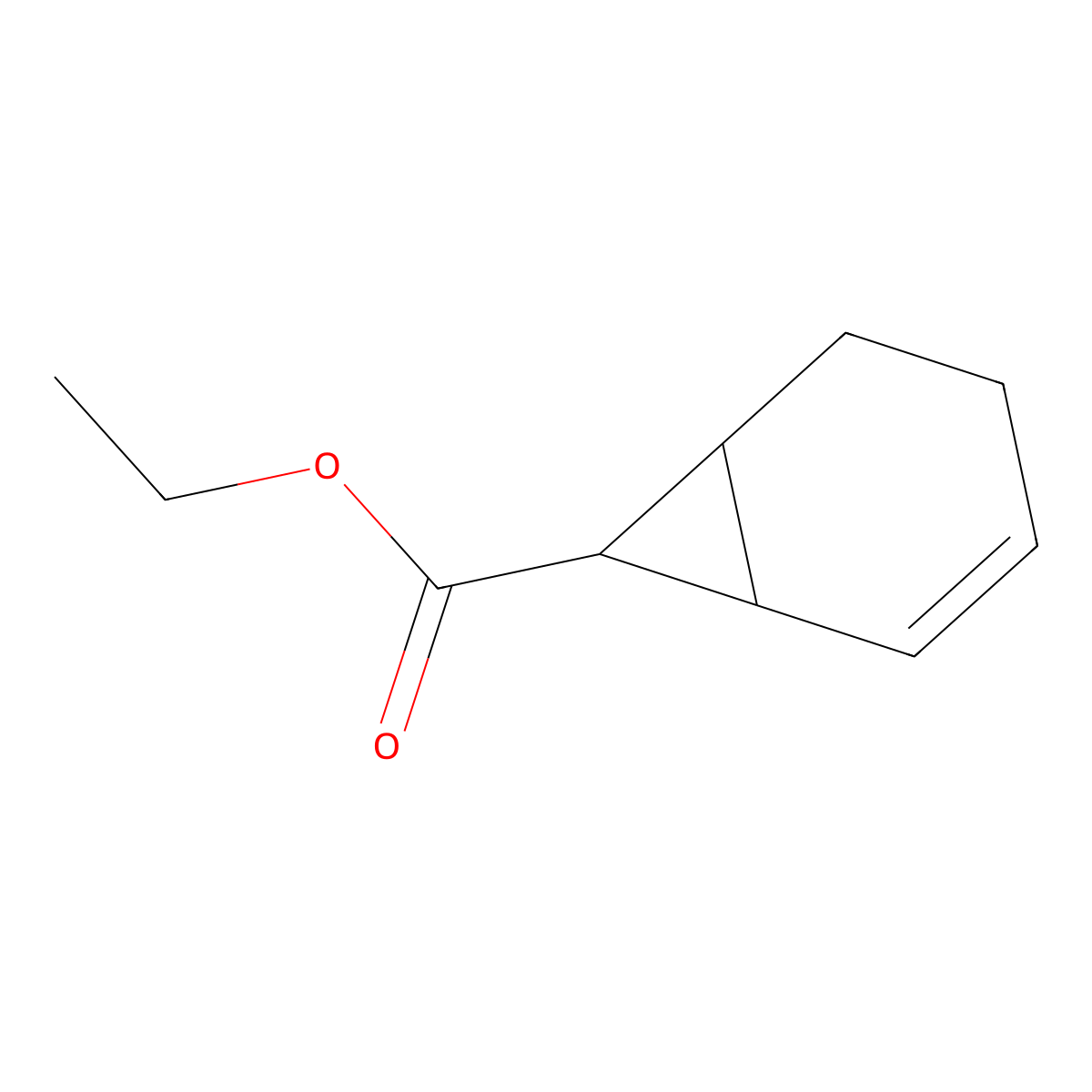 Ethyl bicyclo[4.1.0]hept-2-ene-7-carboxylate molecular structure, CAS 61452-52-6