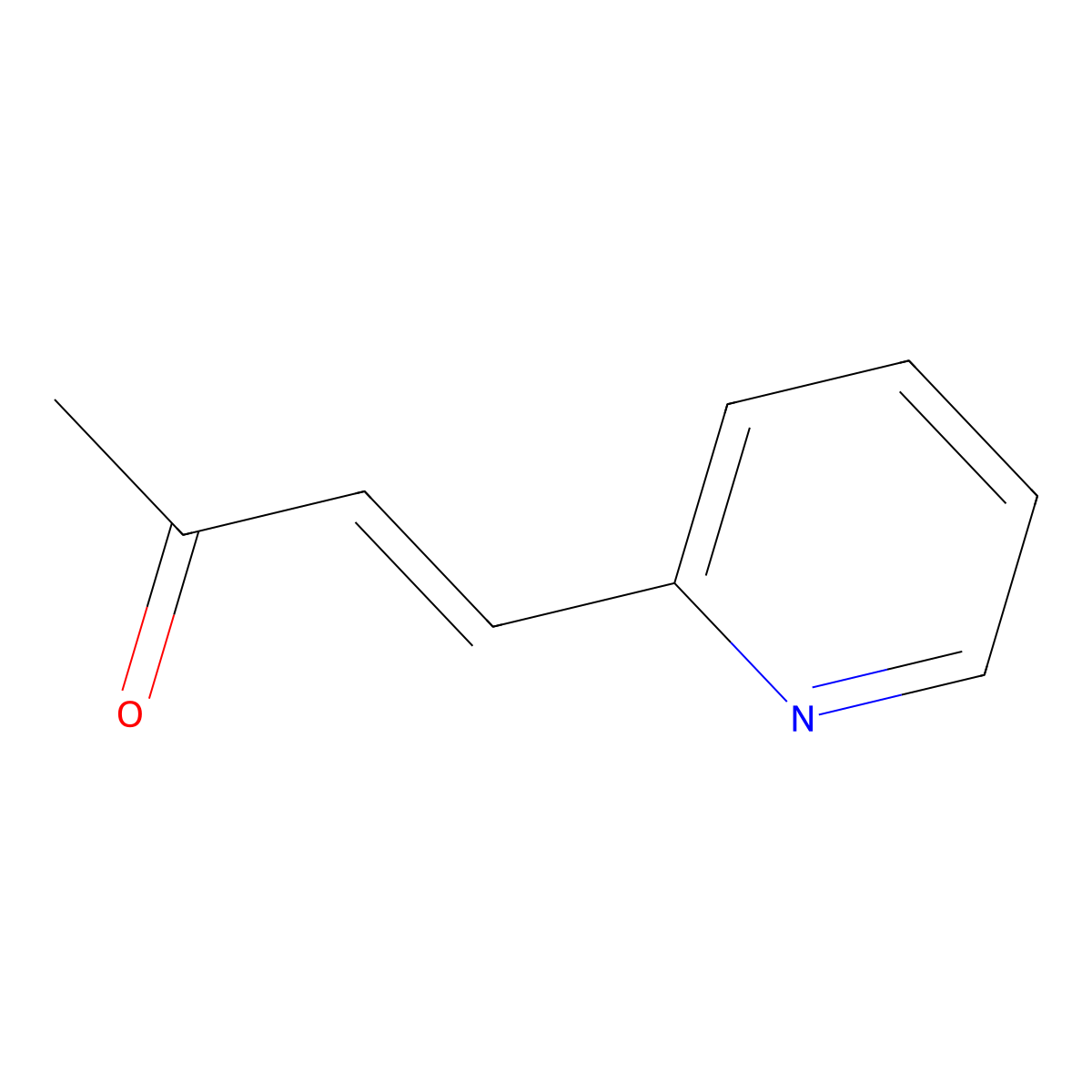 3-Buten-2-one, 4-(2-pyridinyl)- molecular structure, CAS 61453-86-9
