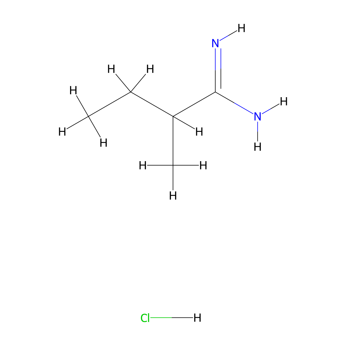 2-Methylbutanimidamide hydrochloride molecular structure, CAS 61457-22-5