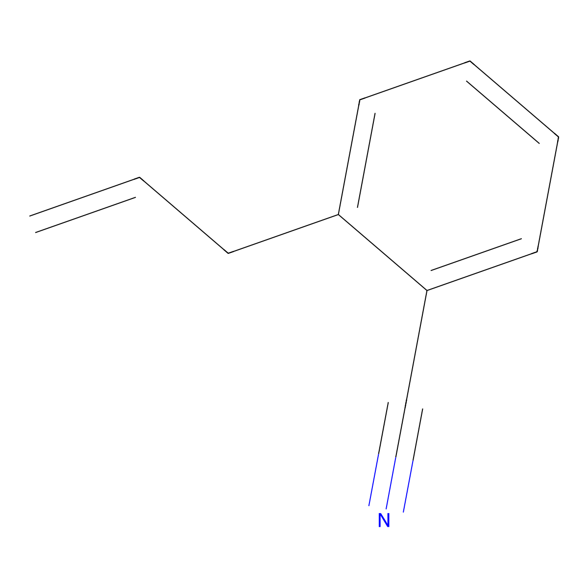 2-(Prop-2-en-1-yl)benzonitrile molecular structure, CAS 61463-61-4