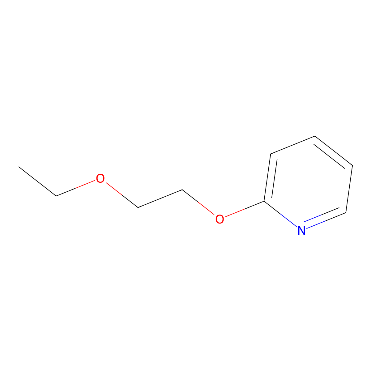2-(2-Ethoxyethoxy)pyridine molecular structure, CAS 61463-64-7
