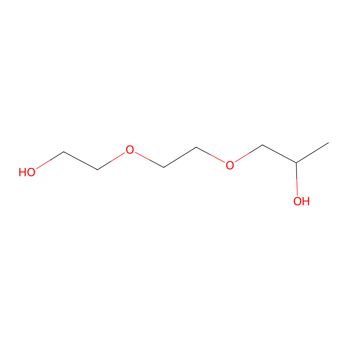 1-[2-(2-Hydroxyethoxy)ethoxy]propan-2-ol molecular structure, CAS 61463-78-3