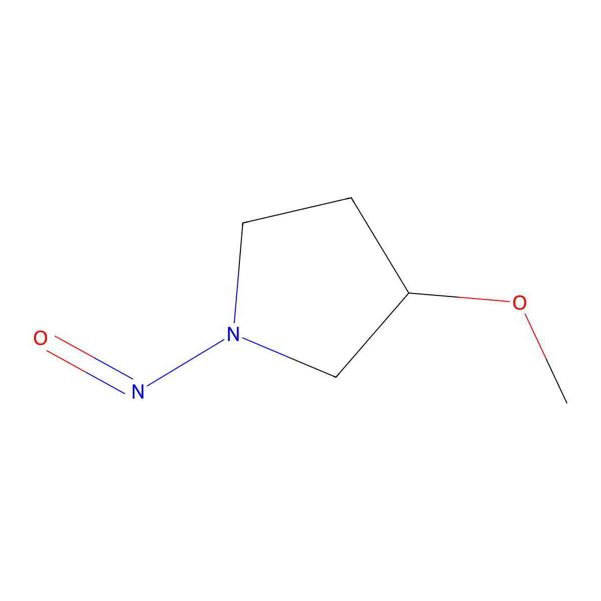 3-Methoxy-1-nitrosopyrrolidine molecular structure, CAS 61467-70-7
