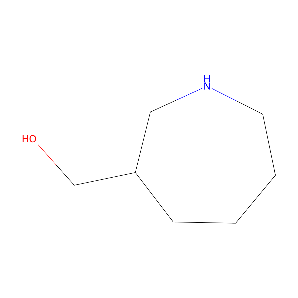 (Azepan-3-yl)methanol molecular structure, CAS 61472-23-9