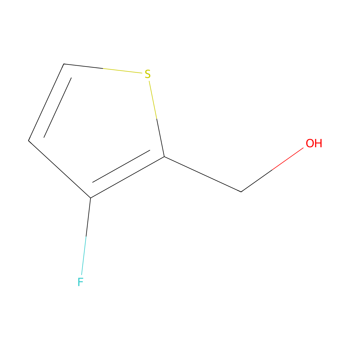 (3-Fluorothiophen-2-yl)methanol molecular structure, CAS 614729-70-3
