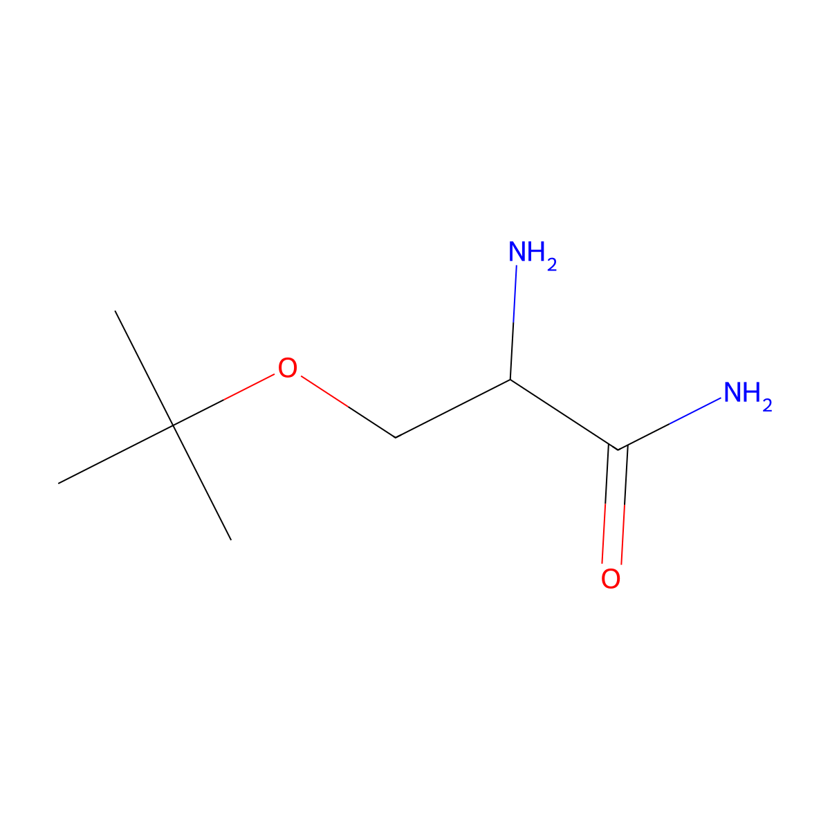 3-Tert-butoxy-2-aminopropanamide molecular structure, CAS 614731-01-0