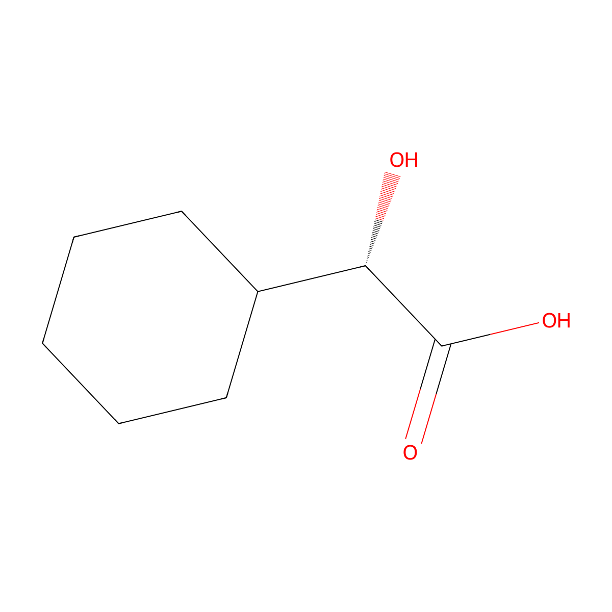 (2s)-Cyclohexyl(hydroxy)acetic acid molecular structure, CAS 61475-31-8