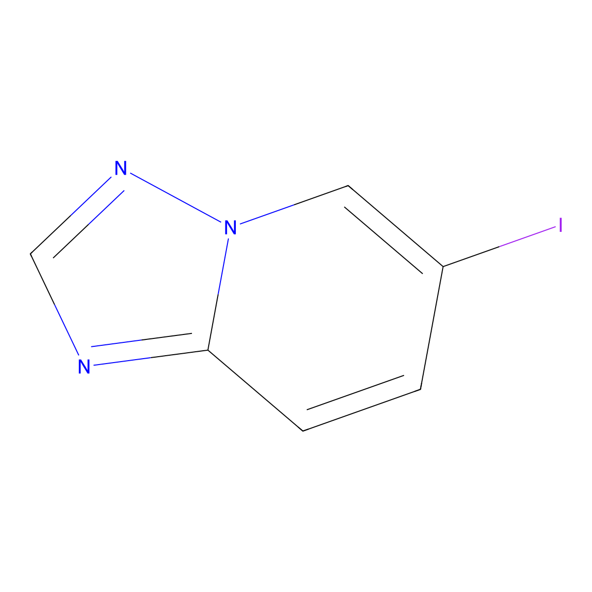 6-Iodo-[1,2,4]triazolo[1,5-a]pyridine molecular structure, CAS 614750-84-4