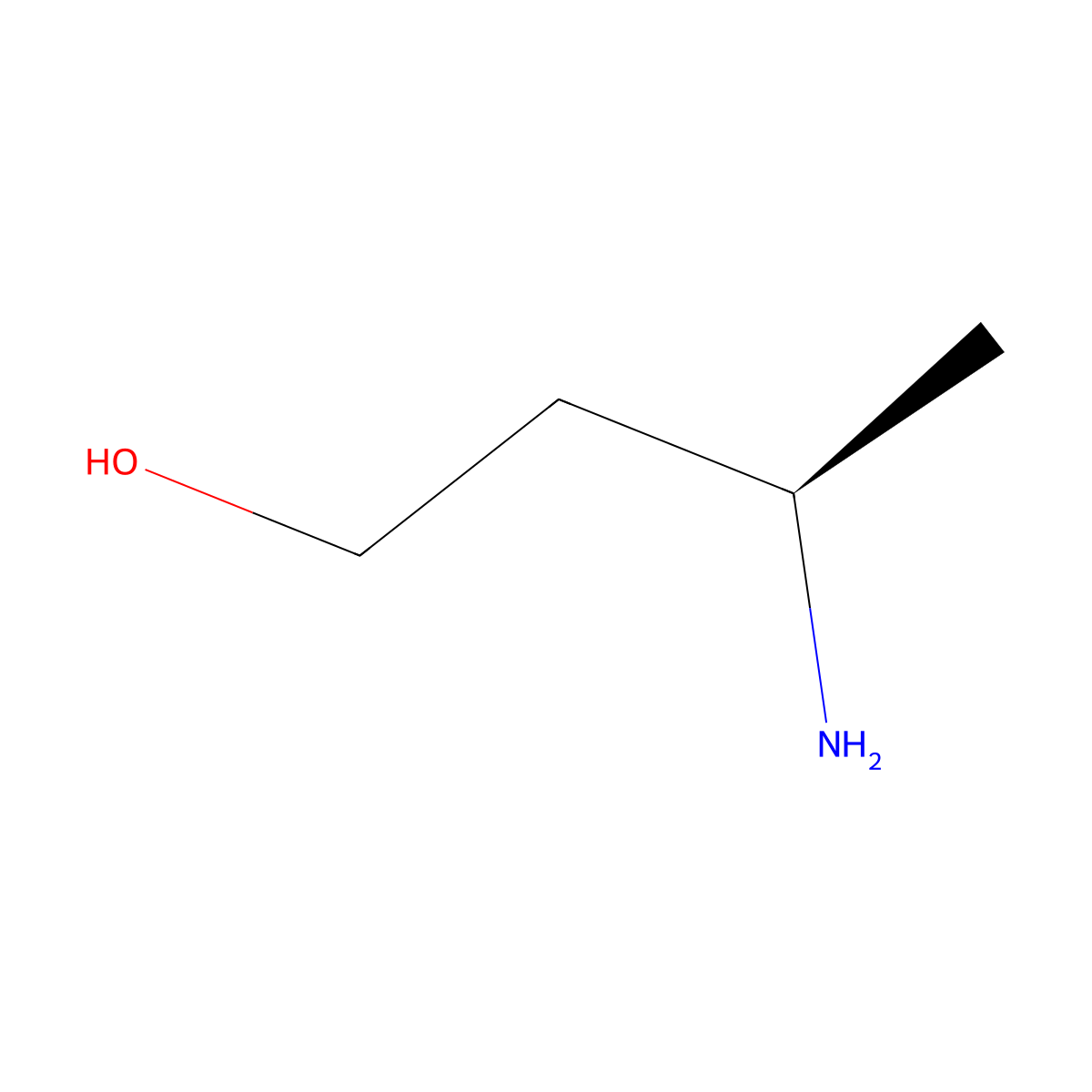 (3R)-3-Amino-1-butanol molecular structure, CAS 61477-40-5
