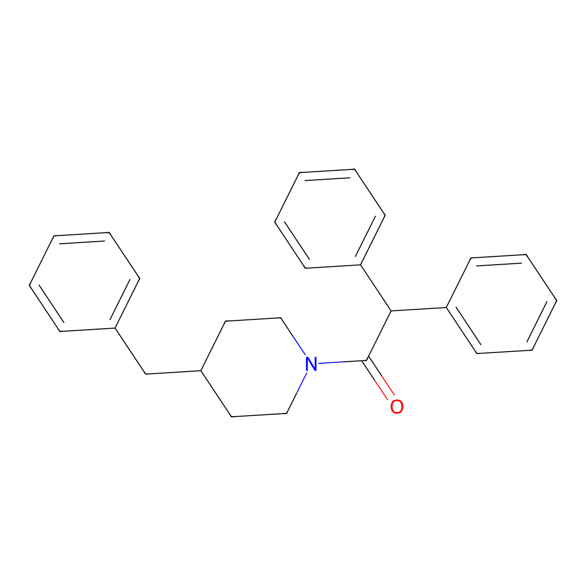 1-(4-Benzylpiperidin-1-yl)-2,2-diphenylethanone molecular structure, CAS 6148-86-3