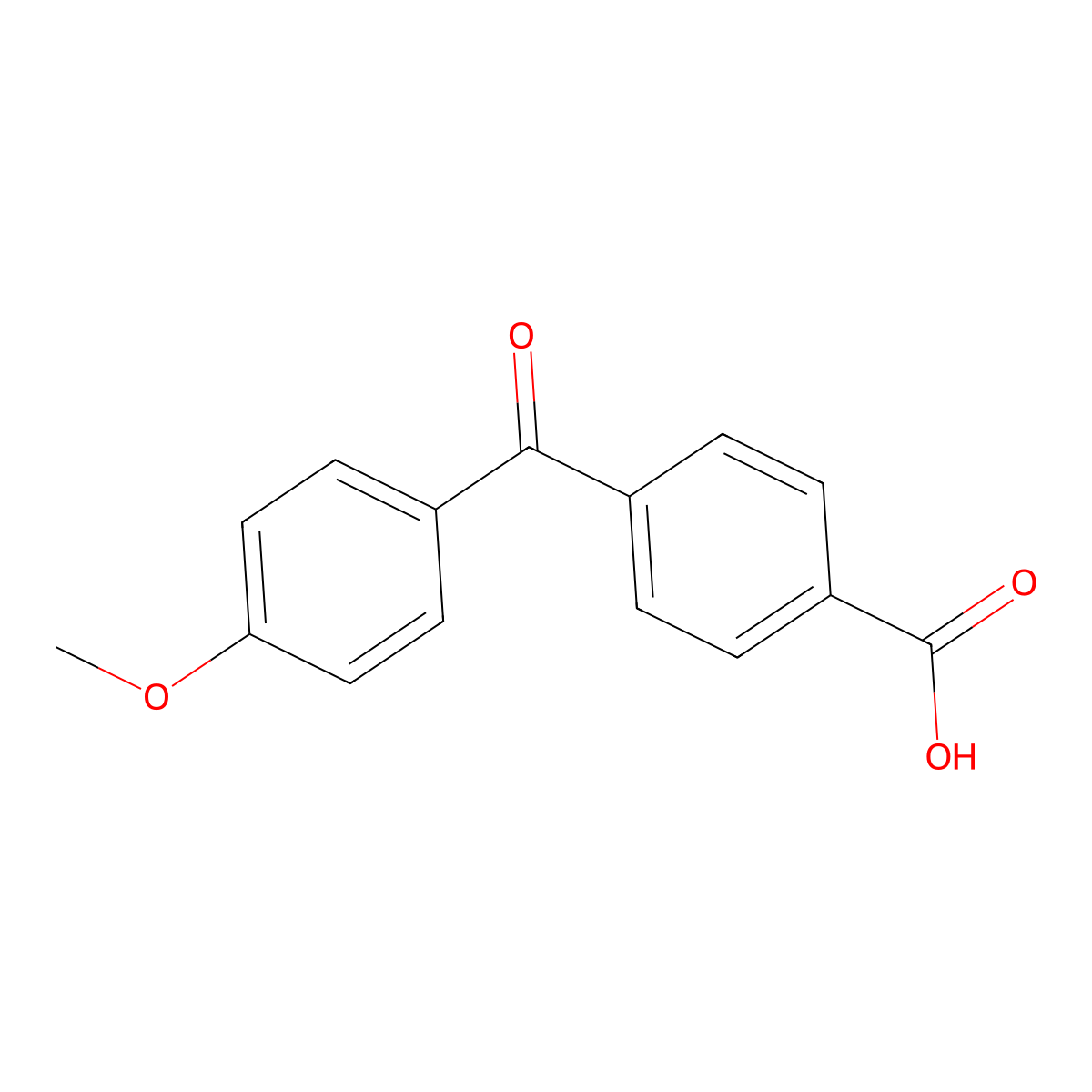 4-(4-Methoxybenzoyl)benzoic acid molecular structure, CAS 61483-02-1