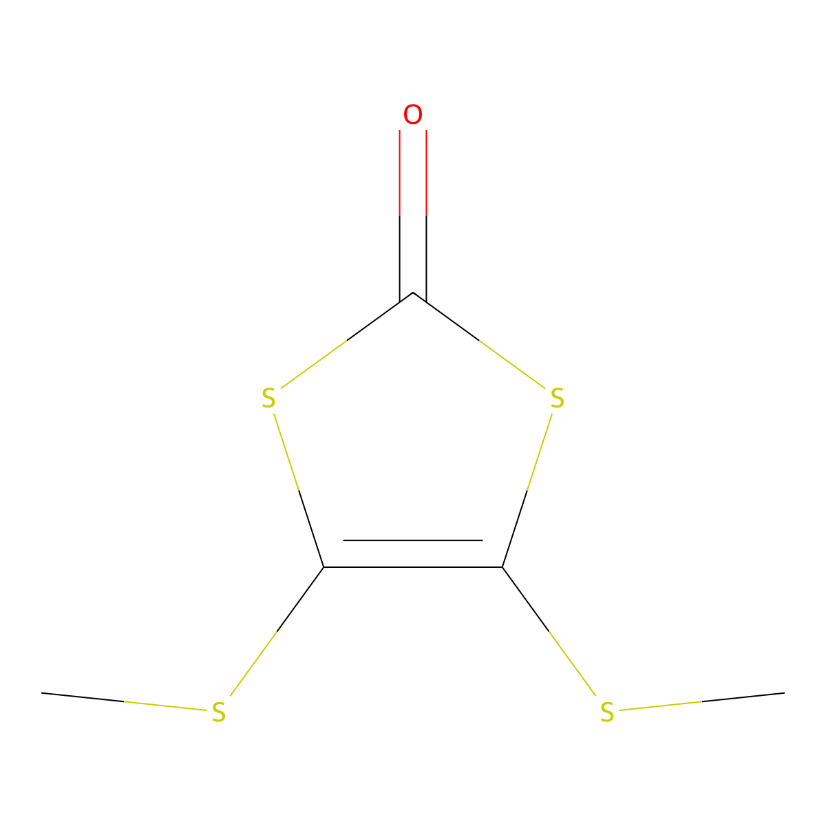 4,5-Bis(methylthio)-1,3-dithiol-2-one molecular structure, CAS 61485-46-9