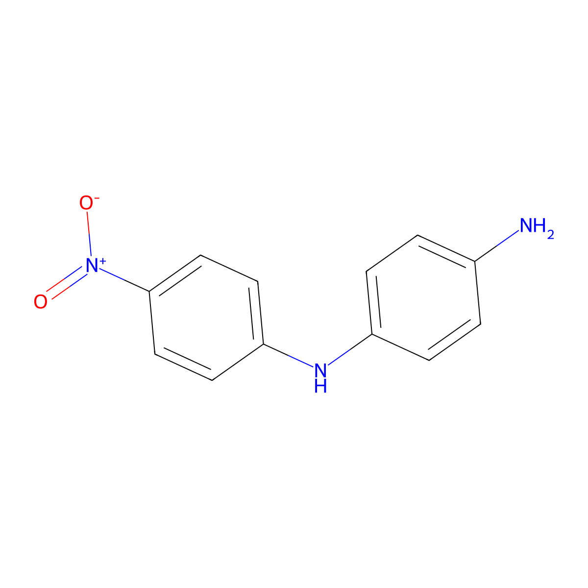 1,4-Benzenediamine, N-(4-nitrophenyl)- molecular structure, CAS 6149-34-4