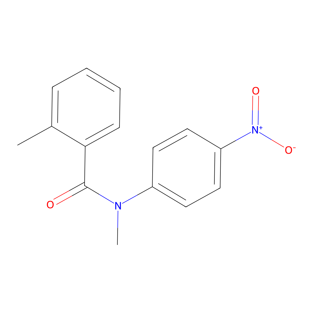 N,2-Dimethyl-N-(4-nitrophenyl)benzamide molecular structure, CAS 61494-33-5