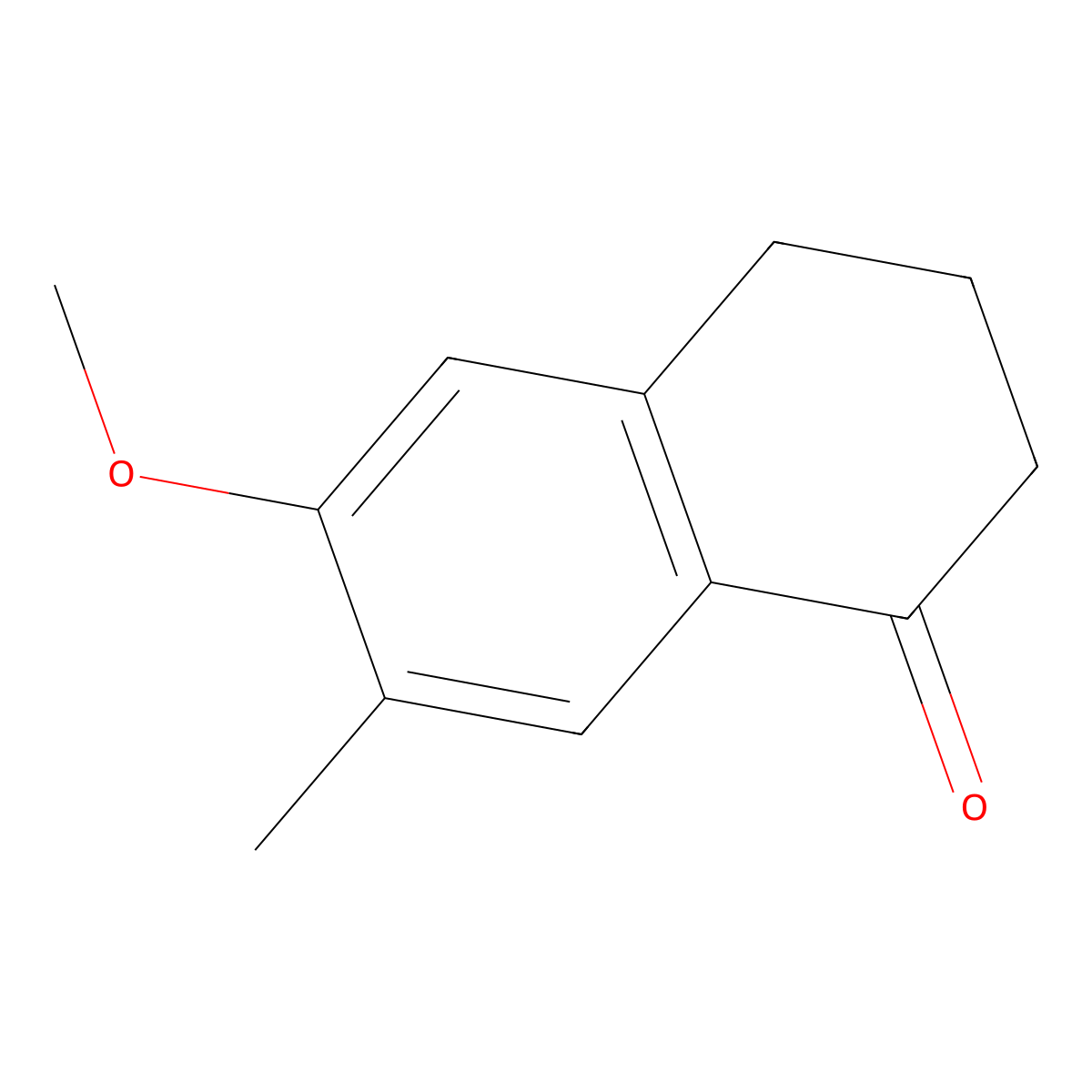 6-methoxy-7-methyl-3,4-dihydronaphthalen-1(2H)-one molecular structure, CAS 61495-10-1