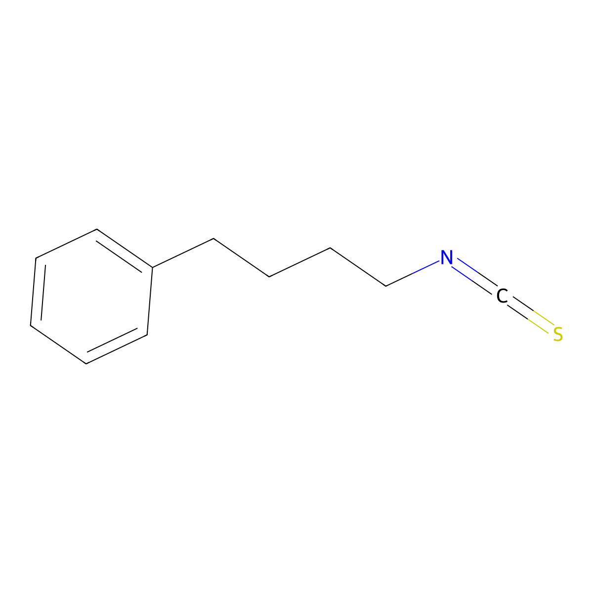 (4-Isothiocyanatobutyl)benzene molecular structure, CAS 61499-10-3