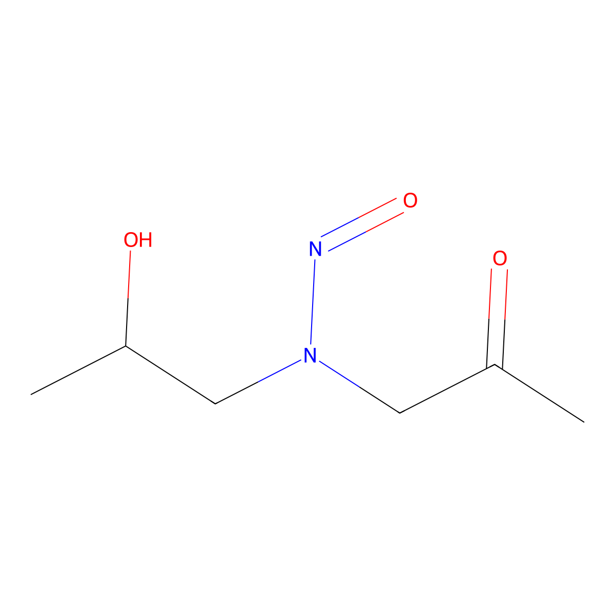 1-((2-Hydroxypropyl)nitrosoamino)-2-propanone molecular structure, CAS 61499-28-3