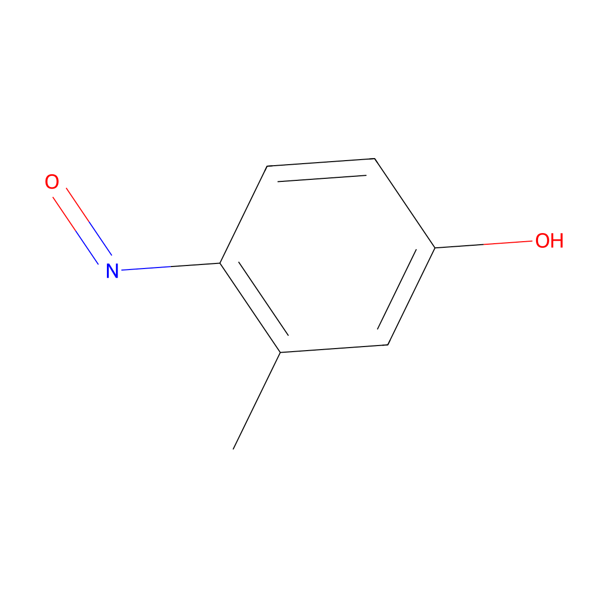4-Nitroso-3-methylphenol molecular structure, CAS 615-01-0