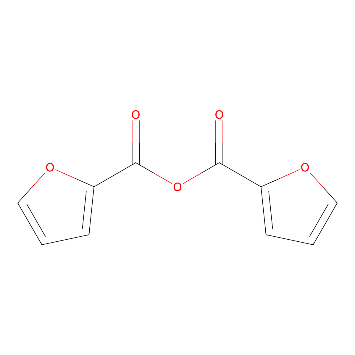 Furan-2-carbonyl furan-2-carboxylate molecular structure, CAS 615-08-7