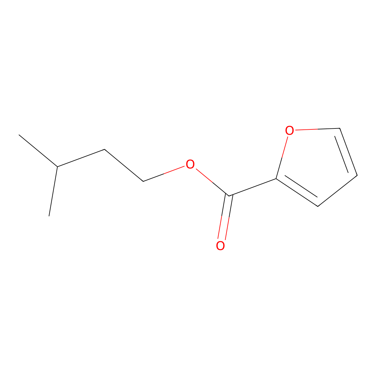 3-Methylbutyl 2-furoate molecular structure, CAS 615-12-3