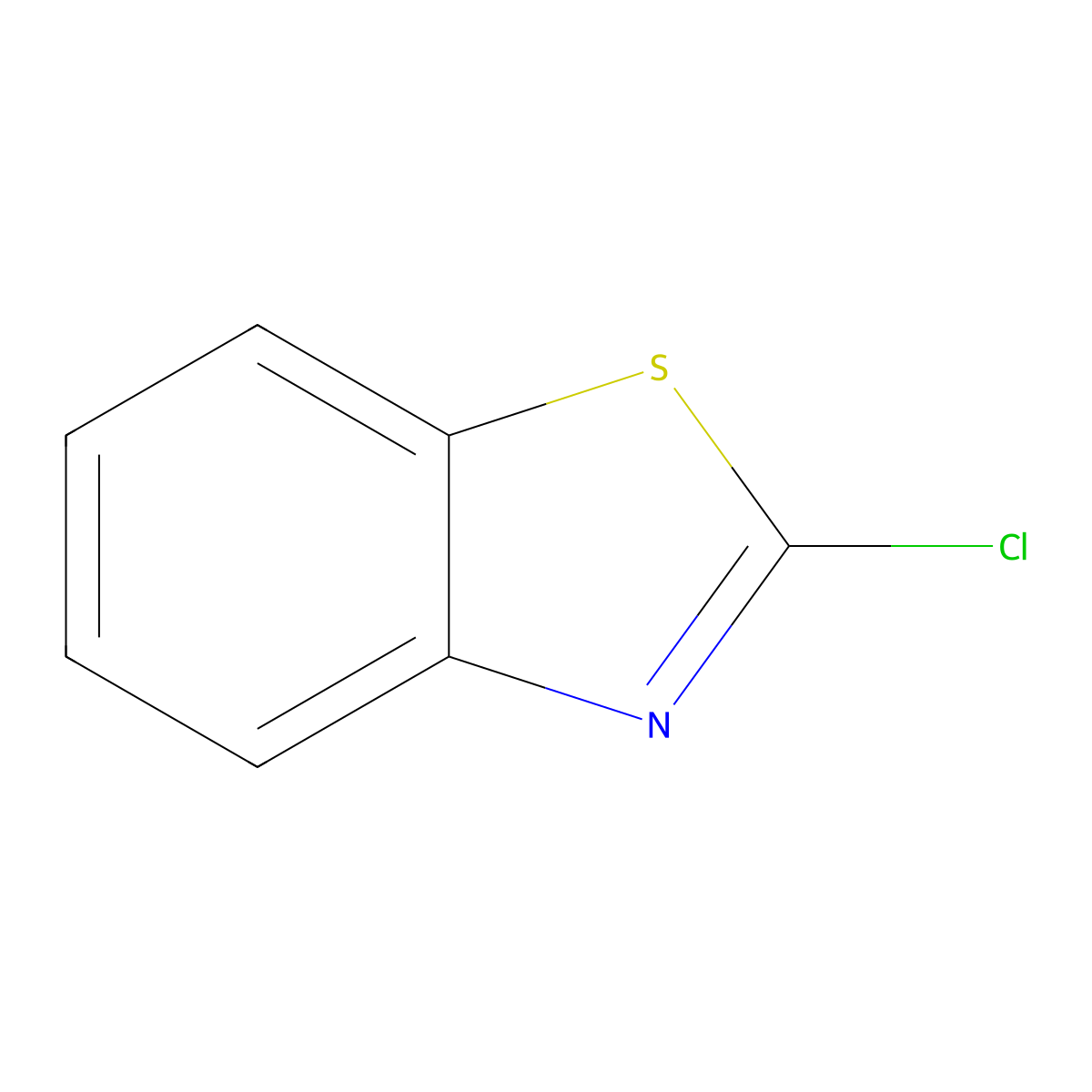 2-Chlorobenzothiazole molecular structure, CAS 615-20-3