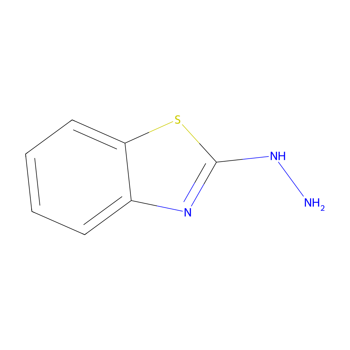 2-Benzothiazolinone, hydrazone molecular structure, CAS 615-21-4