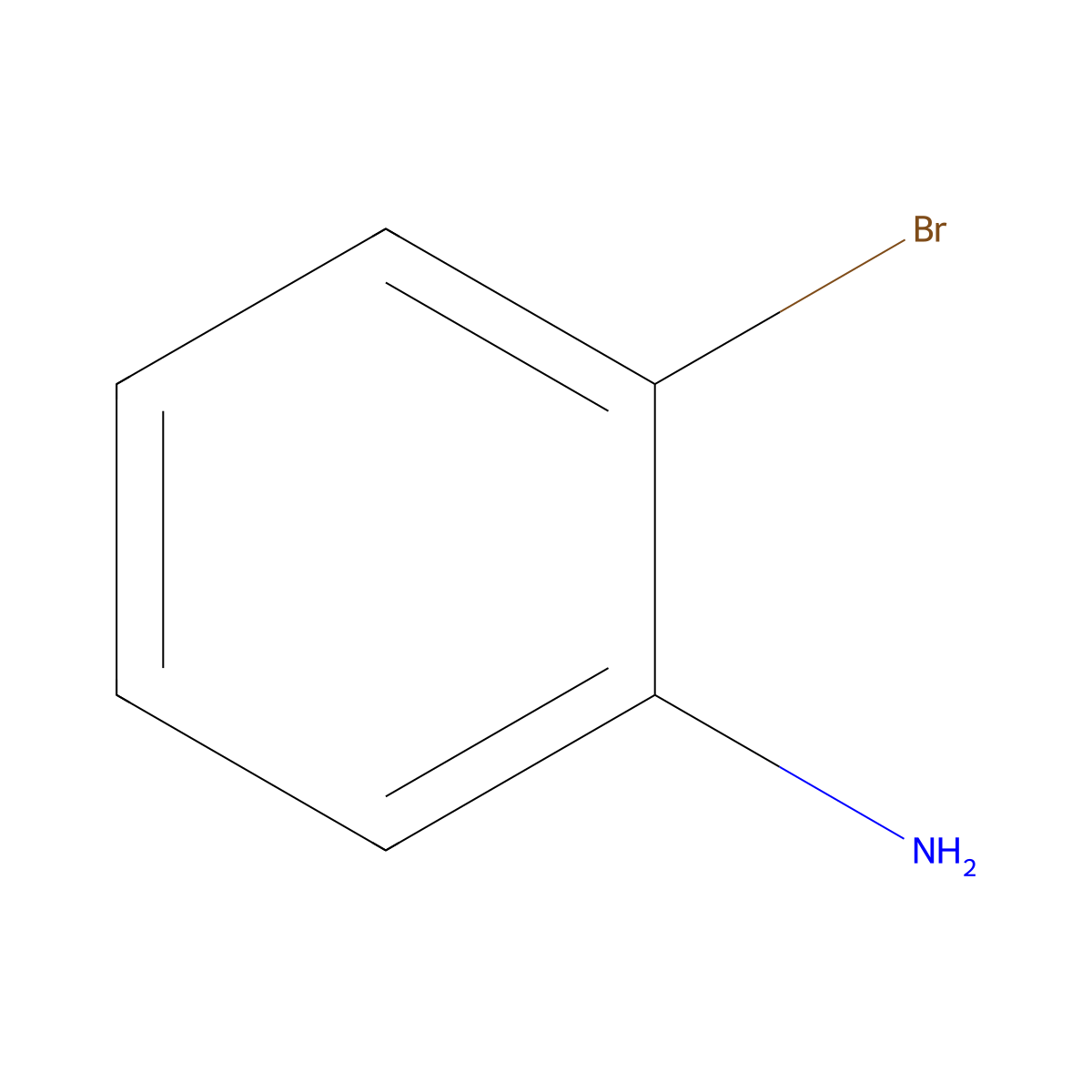 2-Bromoaniline molecular structure, CAS 615-36-1