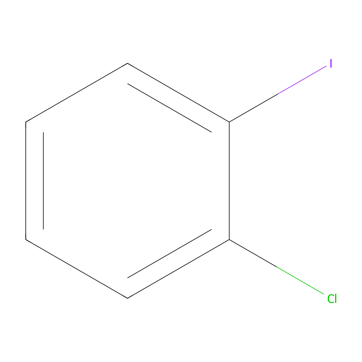 1-Chloro-2-iodobenzene molecular structure, CAS 615-41-8