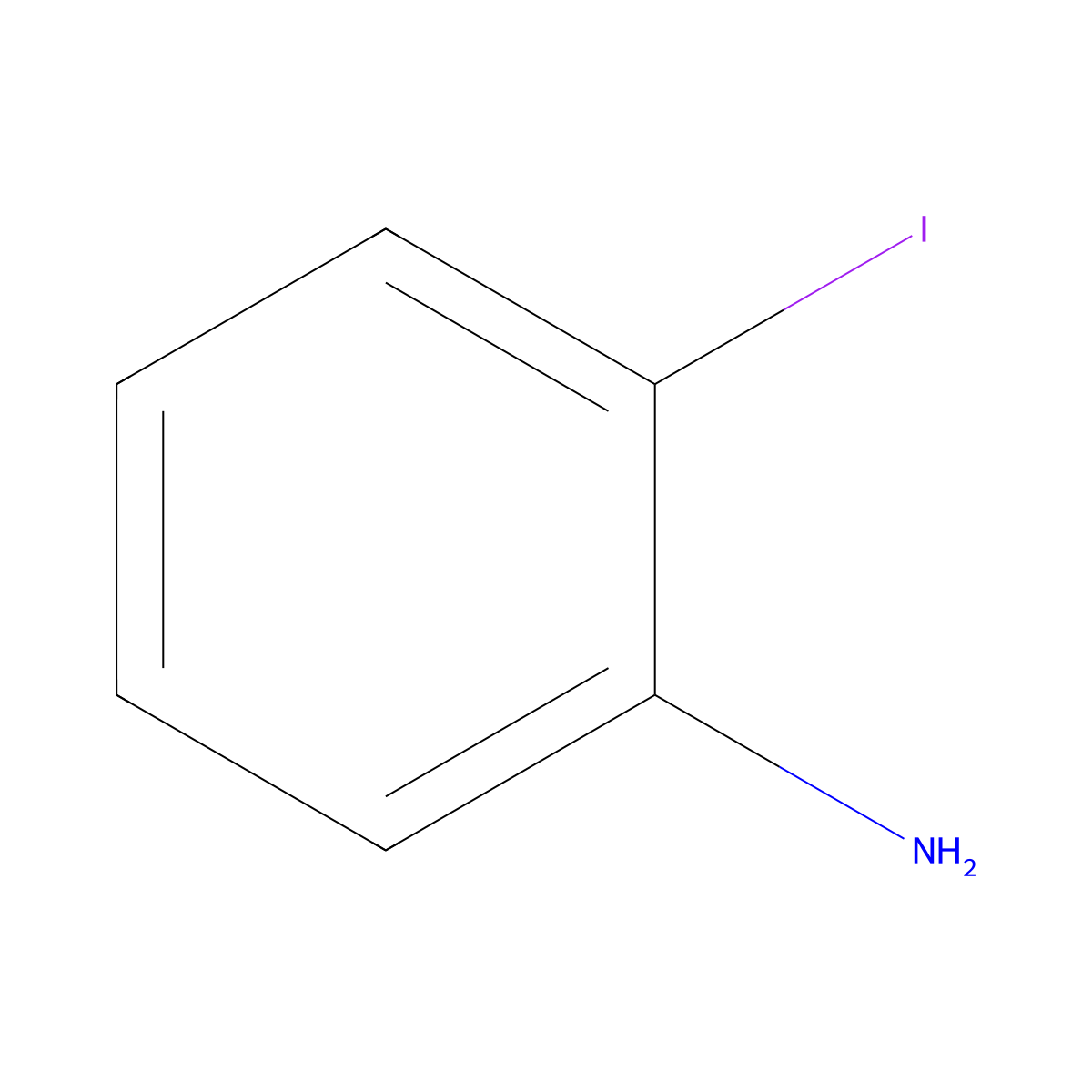2-Iodoaniline molecular structure, CAS 615-43-0