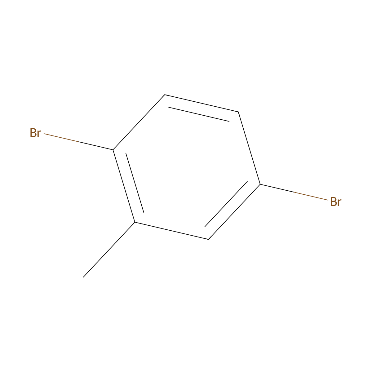 2,5 Dibromotoluene molecular structure, CAS 615-59-8