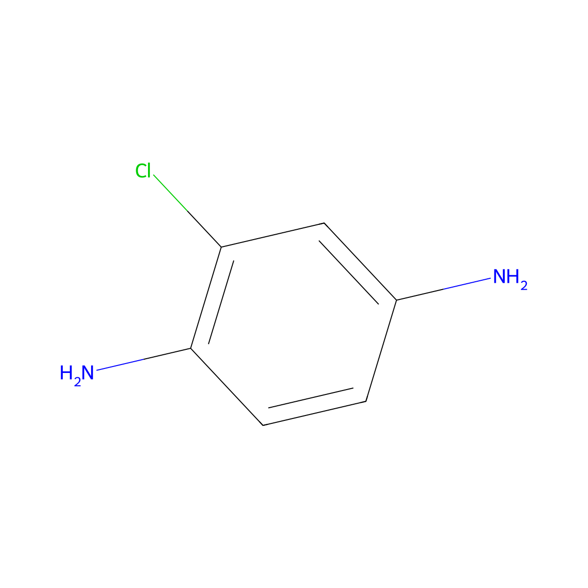 2-Chloro-p-Phenylenediamine molecular structure, CAS 615-66-7