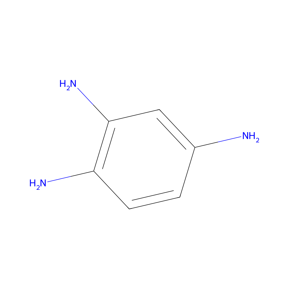 1,2,4-Benzenetriamine molecular structure, CAS 615-71-4