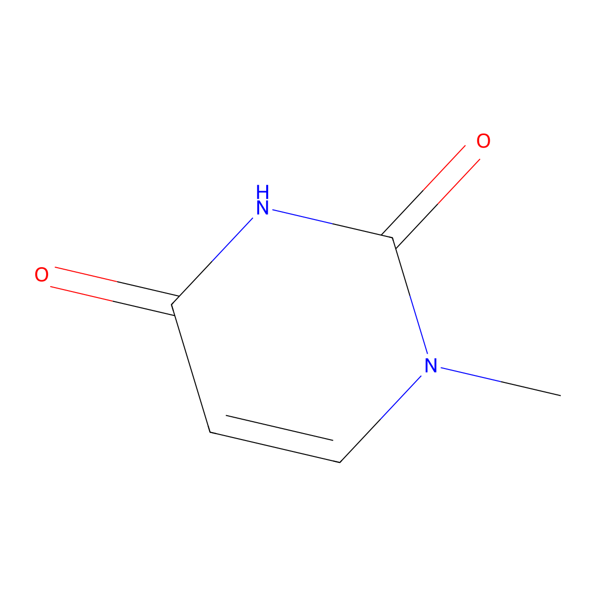 1-Methyluracil molecular structure, CAS 615-77-0
