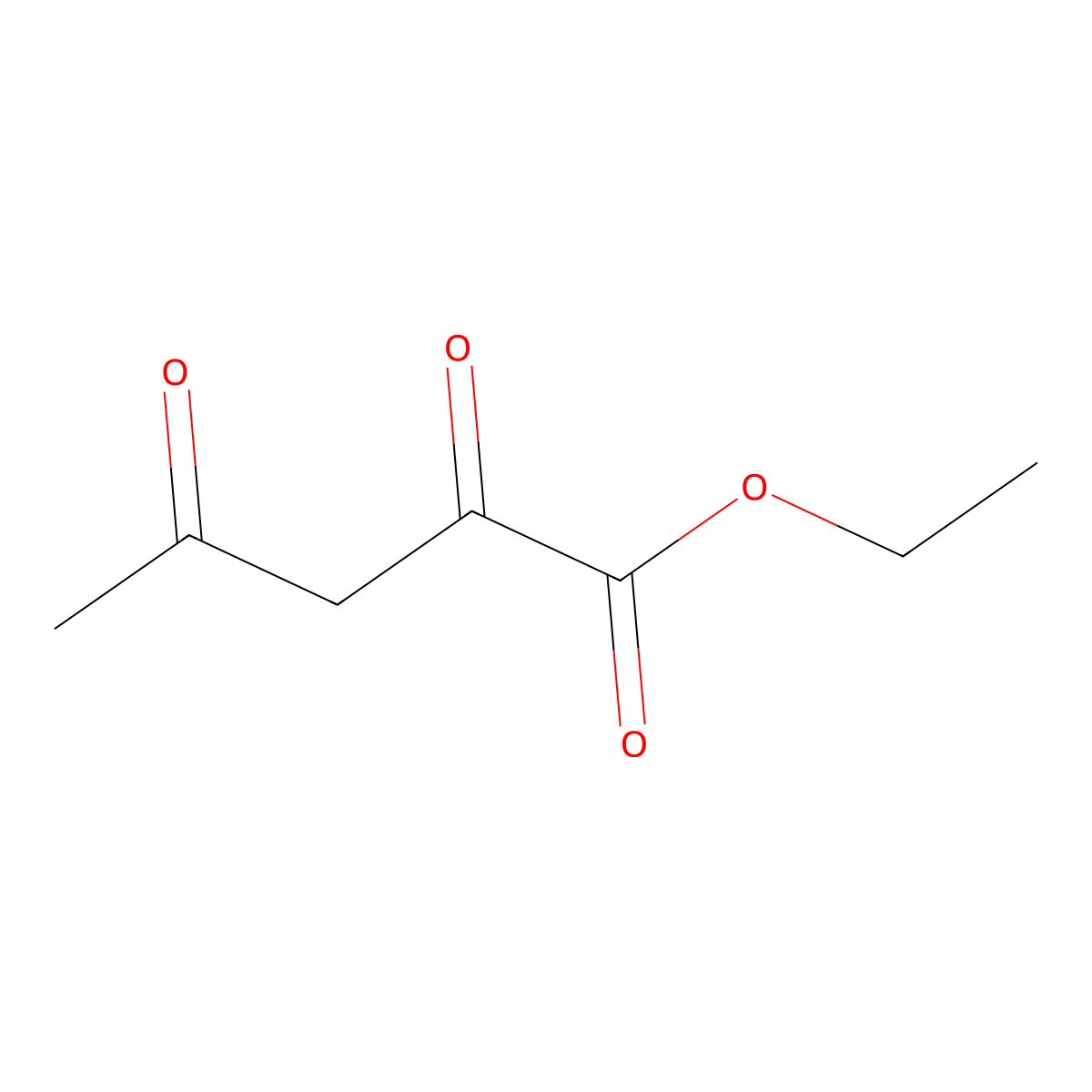 Ethyl 2,4-dioxovalerate molecular structure, CAS 615-79-2