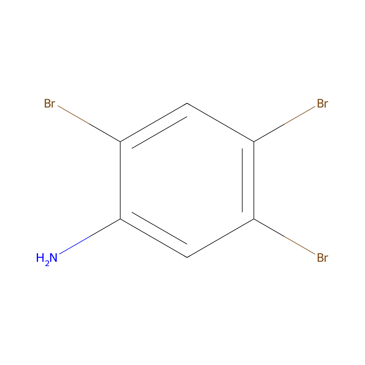 2,4,5-Tribromoaniline molecular structure, CAS 615-86-1