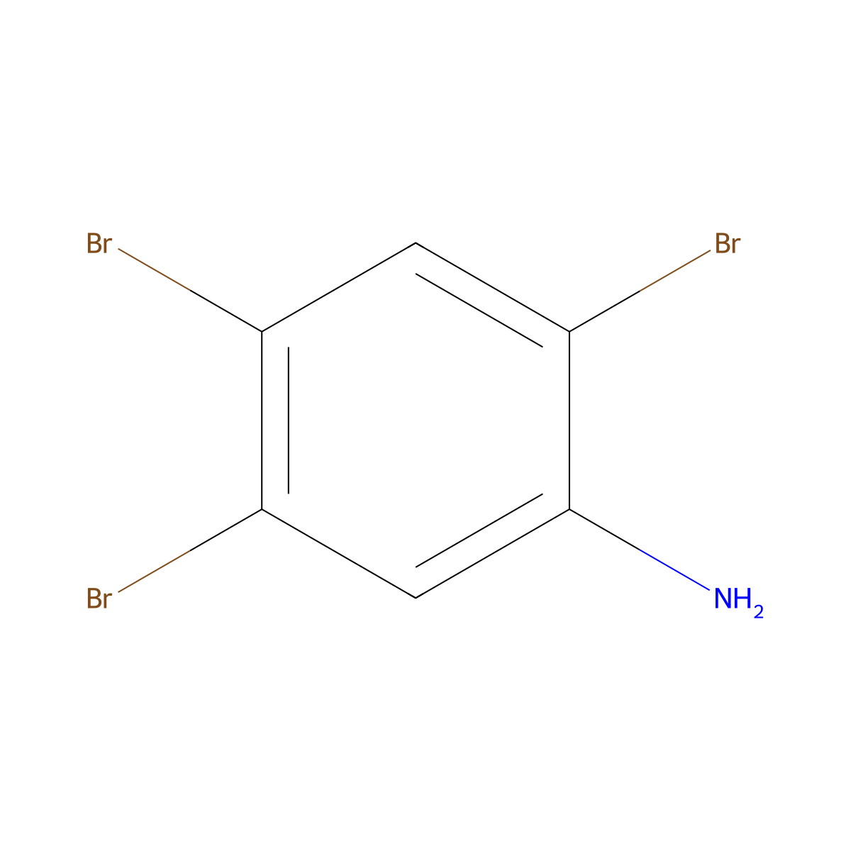 2,4,5-Tribromoaniline molecular structure, CAS 615-86-1