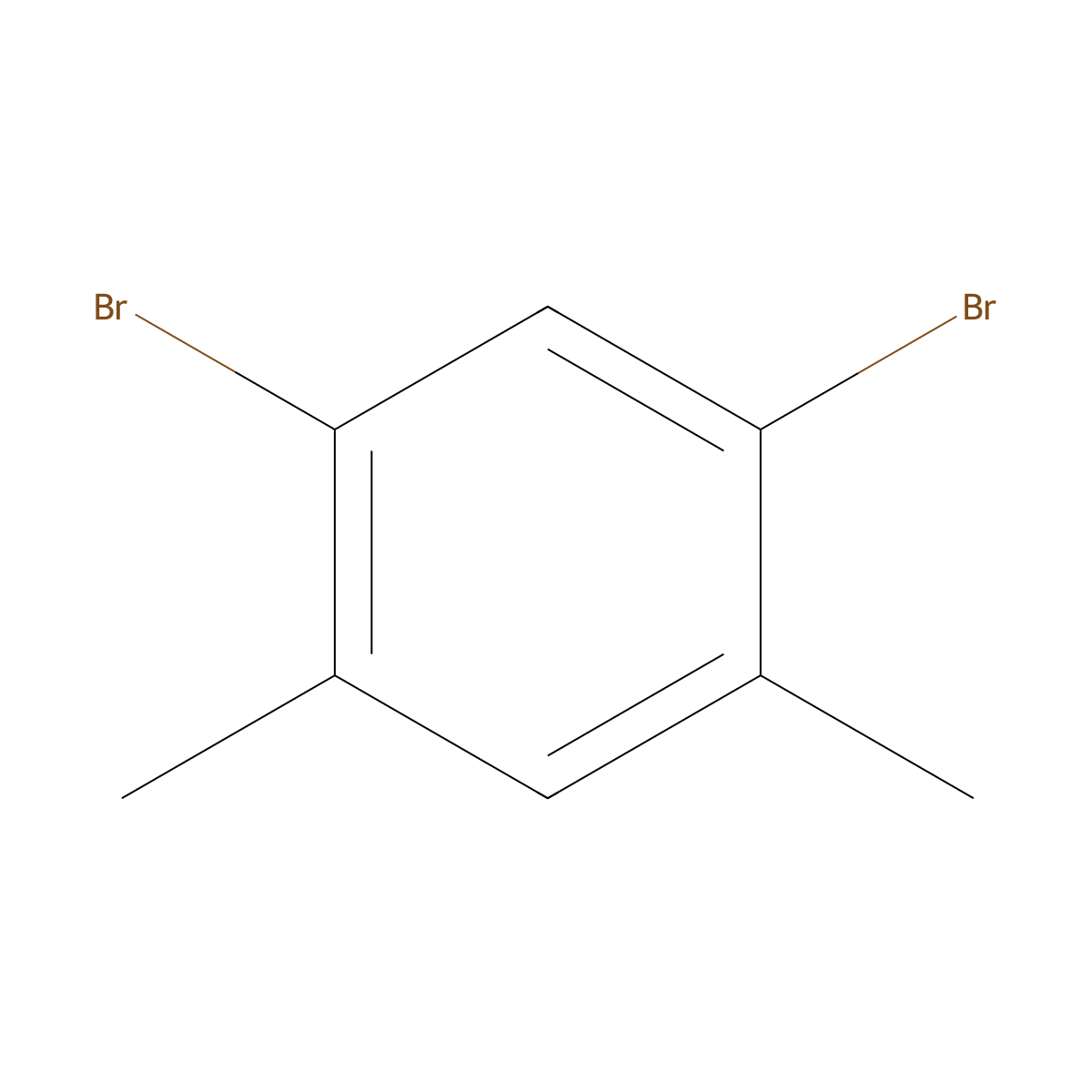 1,5-Dibromo-2,4-dimethylbenzene molecular structure, CAS 615-87-2