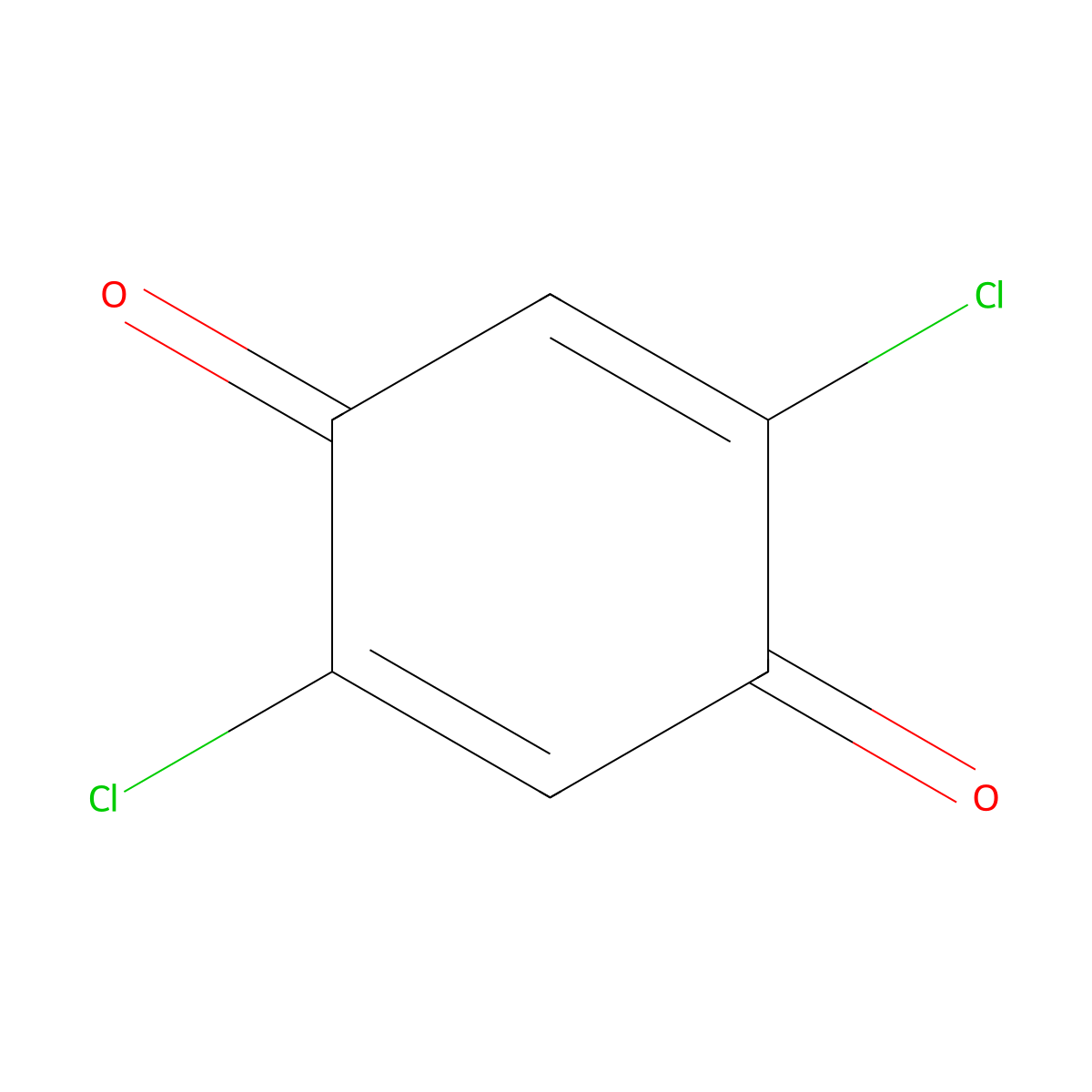 2,5-Dichlorobenzoquinone molecular structure, CAS 615-93-0