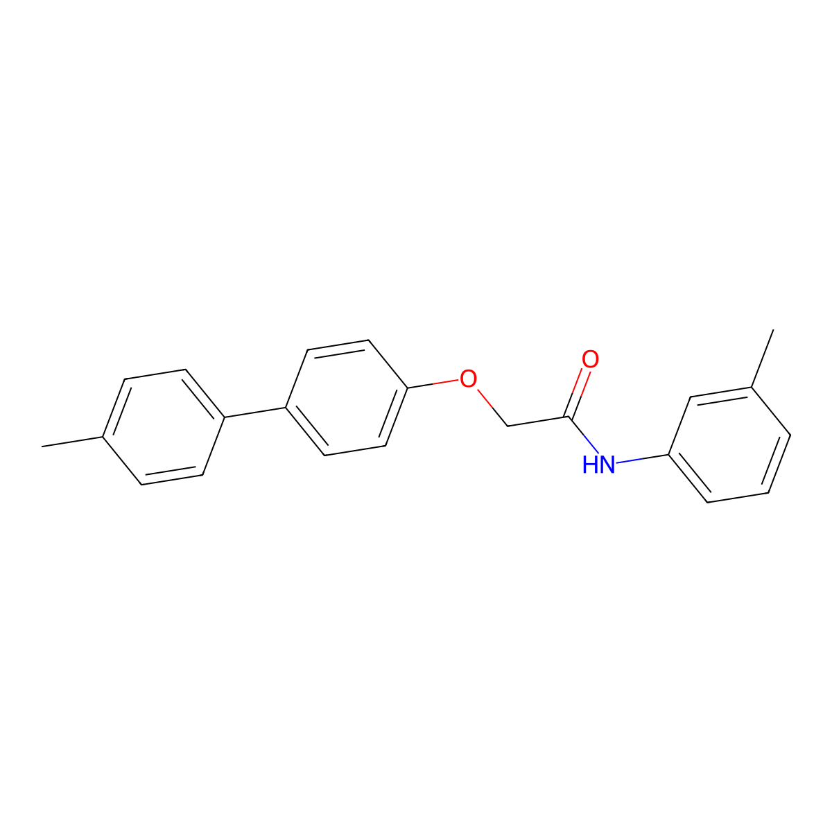 N-(3-methylphenyl)-2-[4-(4-methylphenyl)phenoxy]acetamide molecular structure, CAS 6150-05-6