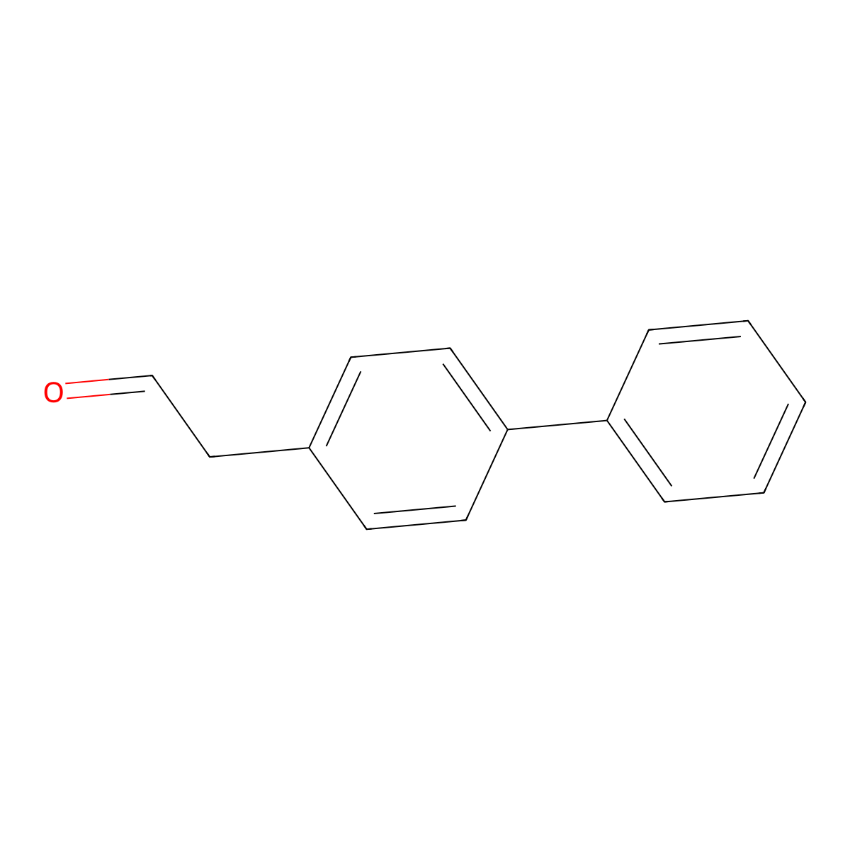 Biphenyl-4-ylacetaldehyde molecular structure, CAS 61502-90-7